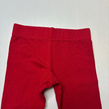 Load image into Gallery viewer, Girls Baby Berry, red stretchy leggings / bottoms, GUC, size 00,  