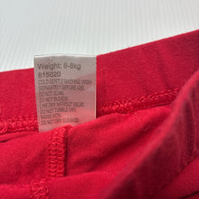 Load image into Gallery viewer, Girls Baby Berry, red stretchy leggings / bottoms, GUC, size 00,  