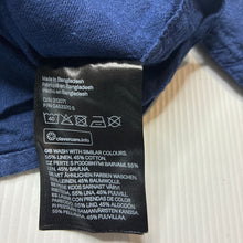 Load image into Gallery viewer, Boys H&amp;M, blue linen / cotton long sleeve shirt, FUC, size 00,  
