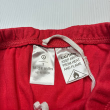 Load image into Gallery viewer, Unisex Target, red pyjama shorts / bottoms, GUC, size 2,  