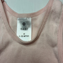 Load image into Gallery viewer, Girls Target, pink ribbed cotton singlet top, EUC, size 0,  