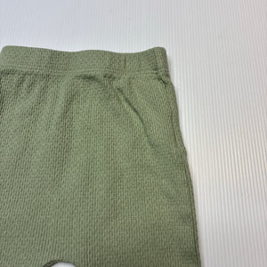 Unisex Cotton On, organic cotton blend footed leggings / bottoms, GUC, size 00,  