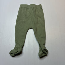 Load image into Gallery viewer, Unisex Cotton On, organic cotton blend footed leggings / bottoms, GUC, size 00,  