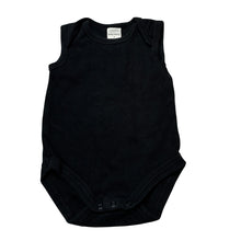 Load image into Gallery viewer, Unisex Baby Berry, black cotton singletsuit romper, GUC, size 0,  