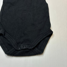 Load image into Gallery viewer, Unisex Baby Berry, black cotton singletsuit romper, GUC, size 0,  