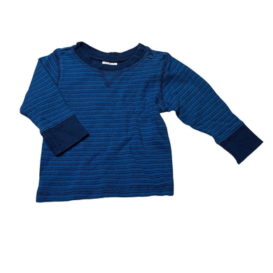 Boys Target, blue cotton long sleeve top, GUC, size 000,  