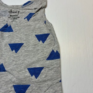 Unisex Bonds, stretchy chesty singlet top, GUC, size 1,  