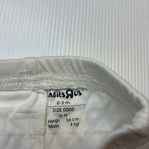 Girls Babies R Us, cotton ruffle leggings / bottoms, GUC, size 0000,  
