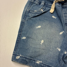 Load image into Gallery viewer, Boys Country Road, stretch denim shorts, elasticated, fish, GUC, size 2,  