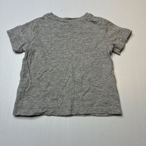 Boys H&M, grey marle tee / top, GUC, size 2,  