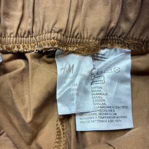 Boys H&M, lightweight organic cotton pants, elasticated, GUC, size 00,  