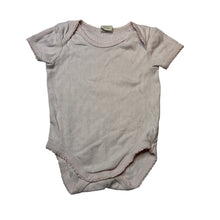 Load image into Gallery viewer, Girls Baby Berry, pointelle organic cotton bodysuit / romper, GUC, size 0,  