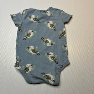 Unisex Anko, stretchy bodysuit / romper, kookaburra, FUC, size 0,  