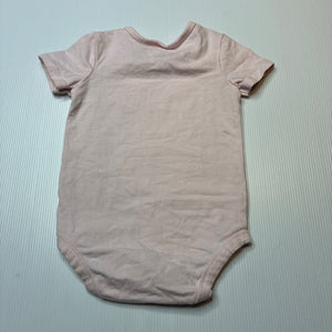 Girls Anko, pink stretchy bodysuit / romper, EUC, size 0,  