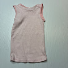 Load image into Gallery viewer, Girls Target, pink &amp; white stripe cotton singlet top, EUC, size 00,  