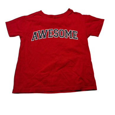 Boys Anko, red cotton tee / top, EUC, size 4,  