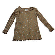 Load image into Gallery viewer, Girls Target, floral ribbed long sleeve top, GUC, size 0,  