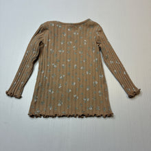 Load image into Gallery viewer, Girls Target, floral ribbed long sleeve top, GUC, size 0,  