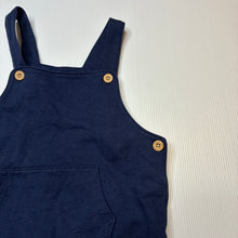 Load image into Gallery viewer, Boys Sprout, navy cotton overalls, EUC, size 2,  