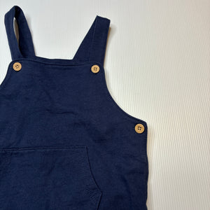 Boys Sprout, navy cotton overalls, EUC, size 2,  