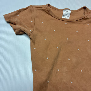 Girls Target, organic cotton bodysuit / romper, GUC, size 1,  