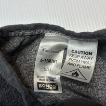 Load image into Gallery viewer, Boys Bonds, terry zip wondersuit / zippy / romper, wash fade, FUC, size 0,  