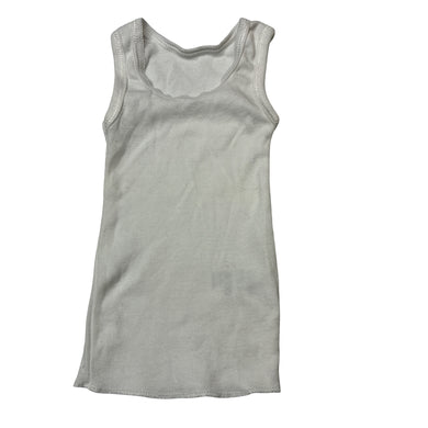 Unisex Anko, white cotton singlet top, EUC, size 0000,  