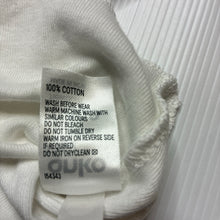 Load image into Gallery viewer, Unisex Anko, white cotton singlet top, EUC, size 0000,  