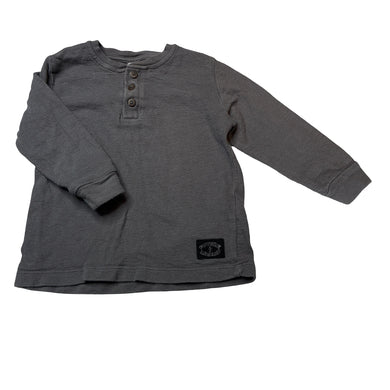 Boys KID, cotton long sleeve henley top, FUC, size 2,  