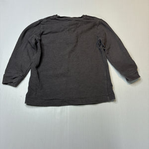 Boys KID, cotton long sleeve henley top, FUC, size 2,  