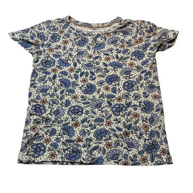 Girls Target, floral organic cotton blend tee / top, GUC, size 0,  