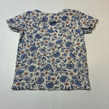 Load image into Gallery viewer, Girls Target, floral organic cotton blend tee / top, GUC, size 0,  