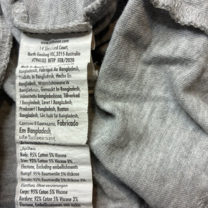 Boys Cotton On, grey marle long sleeve tee / top, FUC, size 2,  