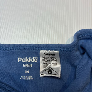 Boys Pekkle, cotton bodysuit / romper, lion, GUC, size 0,  