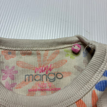 Load image into Gallery viewer, Girls Mango, stretchy ribbed floral singlet / tank top, GUC, size 3,  