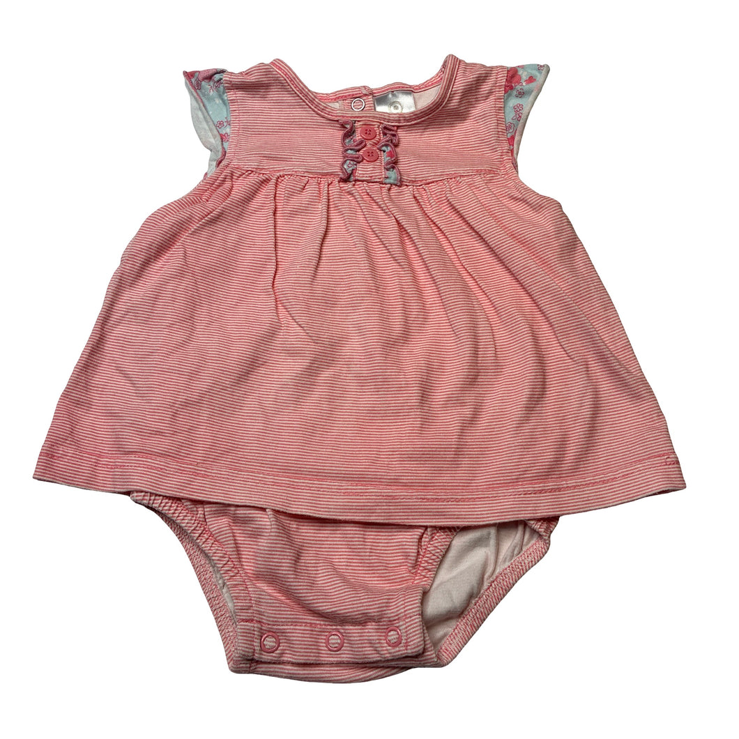Girls Target, striped cotton romper, GUC, size 00,  