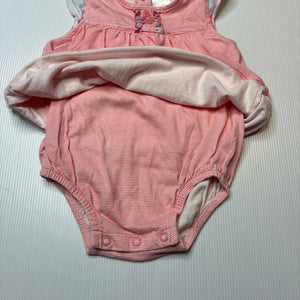 Girls Target, striped cotton romper, GUC, size 00,  