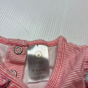Girls Target, striped cotton romper, GUC, size 00,  