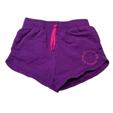 Girls Bonds, purple stretchy shorts, elasticated, EUC, size 2,  