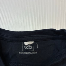 Load image into Gallery viewer, Boys Kids &amp; Co, navy cotton tee / top, digger, GUC, size 1,  