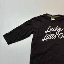 Load image into Gallery viewer, Boys H&amp;M, grey cotton long sleeve tee / top, FUC, size 1,  