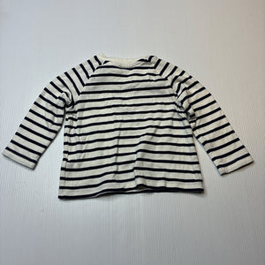 Boys H&M, soft feel organic cotton long sleeve tee / top, EUC, size 00,  