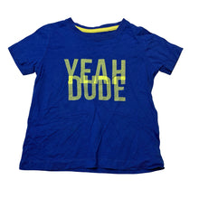 Load image into Gallery viewer, Boys B Collection, blue cotton tee / top, GUC, size 1,  
