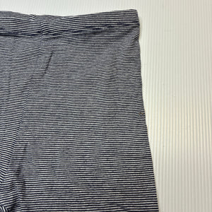 Unisex Target, navy stripe stretchy leggings / bottoms, GUC, size 1,  