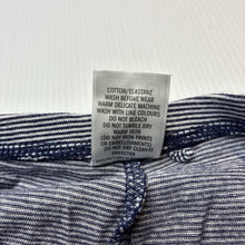 Load image into Gallery viewer, Unisex Target, navy stripe stretchy leggings / bottoms, GUC, size 1,  