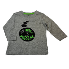 Load image into Gallery viewer, Boys Tilt, grey marle long sleeve tee / top, GUC, size 1,  