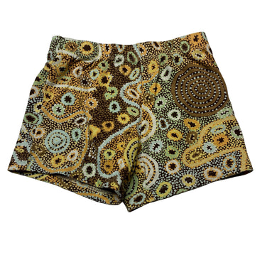 Unisex WARLUKURLANGU ARTISTS, cotton pyjama shorts / bottoms, EUC, size 1,  