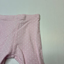 Load image into Gallery viewer, Girls Target, pink &amp; white spot leggings / bottoms, EUC, size 000,  