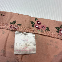 Load image into Gallery viewer, Girls Mango, floral stretchy leggings / bottoms, GUC, size 0,  