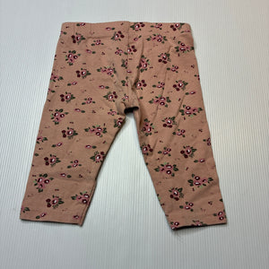 Girls Mango, floral stretchy leggings / bottoms, GUC, size 0,  